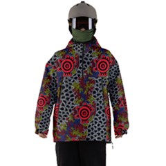 Authentic Aboriginal Art - Gathering 2 Men s Ski And Snowboard Waterproof Breathable Jacket by hogartharts