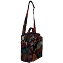 colorful abstract Crossbody Day Bag View2