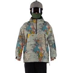 Illustration Ukrainian Folk Seamless Pattern Ornament Men s Ski And Snowboard Waterproof Breathable Jacket
