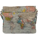 Vintage World Map Buckle Messenger Bag View3