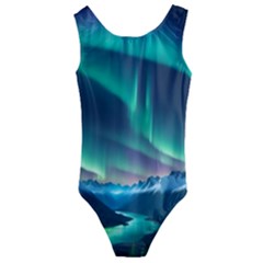 Aurora Borealis Kids  Cut-out Back One Piece Swimsuit