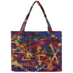 Zig Zag Pattern Geometric Design Mini Tote Bag by Ndabl3x