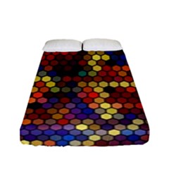 Flower Retro Funky Psychedelic Fitted Sheet (full/ Double Size)