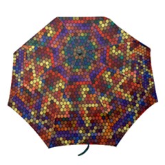 Hexagon Honeycomb Pattern Design Folding Umbrellas by Ndabl3x