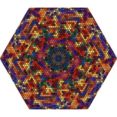 Hexagon Honeycomb Pattern Design Mini Folding Umbrellas by Ndabl3x