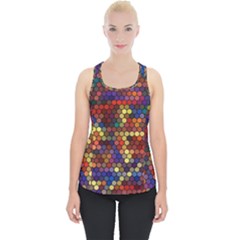 Hexagon Honeycomb Pattern Design Piece Up Tank Top by Ndabl3x