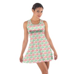 Background Pattern Leaves Texture Cotton Racerback Dress