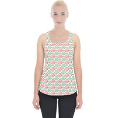 Background Pattern Leaves Texture Piece Up Tank Top