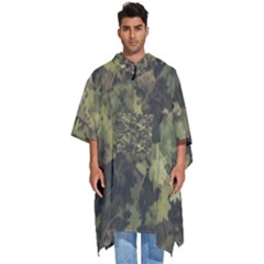 Pattern Seamless Antique Luxury Men s Hooded Rain Ponchos by Ndabl3x