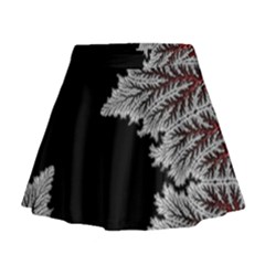 Silhouette Of Aurora Borealis Mini Flare Skirt