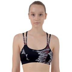 Silhouette Of Aurora Borealis Line Them Up Sports Bra by Bedest