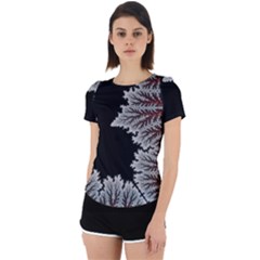 Silhouette Of Aurora Borealis Back Cut Out Sport T-shirt by Bedest