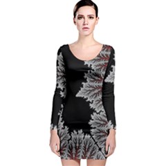 Himalaya Nature Mountain Long Sleeve Bodycon Dress