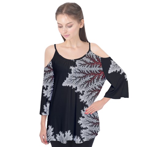 Foroest Nature Trippy Flutter Sleeve T-shirt  by Bedest