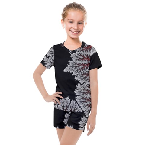 Foroest Nature Trippy Kids  Mesh T-shirt And Shorts Set by Bedest