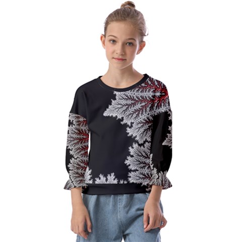 Foroest Nature Trippy Kids  Cuff Sleeve Top by Bedest