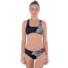 Planet Psychedelic Art Psicodelia Criss Cross Bikini Set