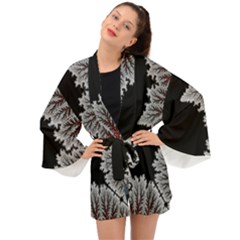 Astrology Surreal Surrealism Trippy Visual Art Long Sleeve Kimono by Bedest