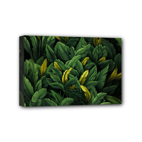Banana Leaves Mini Canvas 6  X 4  (stretched)