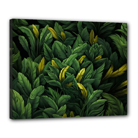 Banana leaves Canvas 20  x 16  (Stretched)