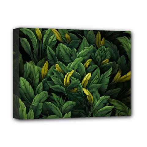 Banana Leaves Deluxe Canvas 16  X 12  (stretched) 