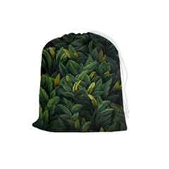 Banana Leaves Drawstring Pouch (large)