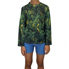 Banana Leaves Kids  Long Sleeve Swimwear