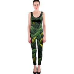 Banana Leaves One Piece Catsuit by goljakoff