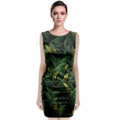 Banana leaves Classic Sleeveless Midi Dress