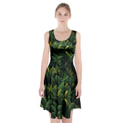 Banana leaves Racerback Midi Dress