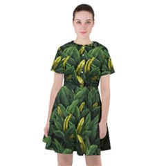 Banana leaves Sailor Dress