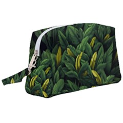 Banana Leaves Wristlet Pouch Bag (large)