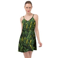 Banana leaves Summer Time Chiffon Dress