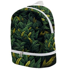 Banana leaves Zip Bottom Backpack