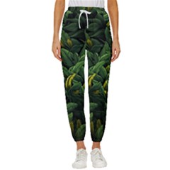 Banana leaves Women s Cropped Drawstring Pants