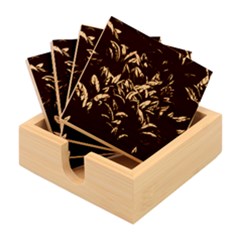 Banana Leaves Bamboo Coaster Set