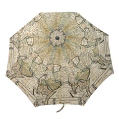 Tartaria Empire Vintage Map Folding Umbrellas