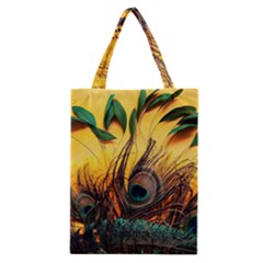 City Light Sky Landmark Painting Classic Tote Bag