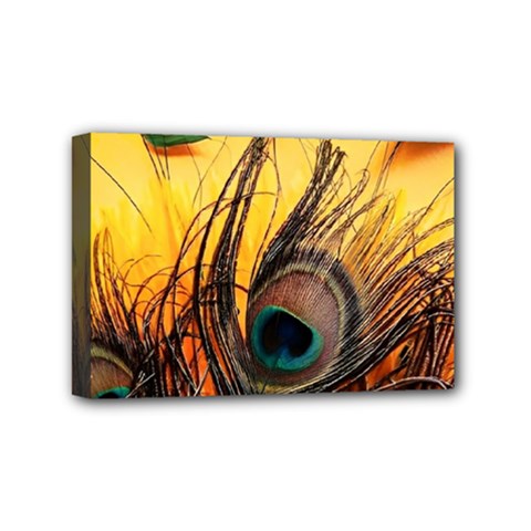 Oceans Stunning Painting Sunset Scenery Wave Paradise Beache Mountains Mini Canvas 6  X 4  (stretched)