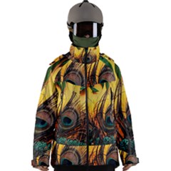 Art Paint Landscape Mountain Men s Zip Ski And Snowboard Waterproof Breathable Jacket by Cemarart