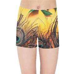 Oceans Stunning Painting Sunset Scenery Wave Paradise Beache Mountains Kids  Sports Shorts by Cemarart