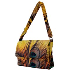 Oceans Stunning Painting Sunset Scenery Wave Paradise Beache Mountains Full Print Messenger Bag (l) by Cemarart