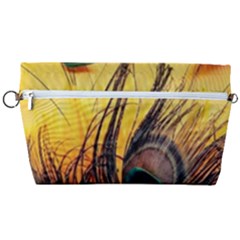 Sunset Illustration Water Night Sun Landscape Grass Clouds Painting Digital Art Drawing Handbag Organizer by Cemarart