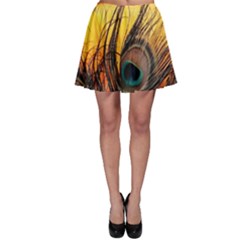 Forest Owl Art Snow Winter Skater Skirt