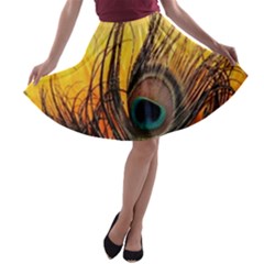 Asian Retro Vintage Art Korea China Japan A-line Skater Skirt