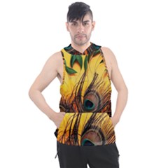 Landscape Bright Scenery Drawing Rivers Blue Lovely Men s Sleeveless Hoodie by Cemarart