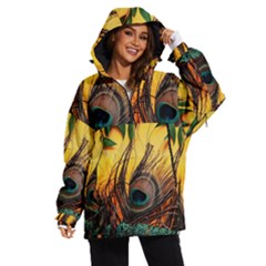 Landscape Bright Scenery Drawing Rivers Blue Lovely Women s Ski And Snowboard Jacket by Cemarart