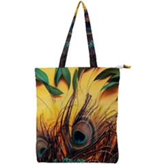 Asian Retro Vintage Art Korea China Japan Double Zip Up Tote Bag by Cemarart