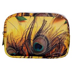 Peacock Feather Native Make Up Pouch (small) by Cemarart