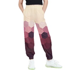 Hexagon Valentine Valentines Kids  Joggers by Grandong